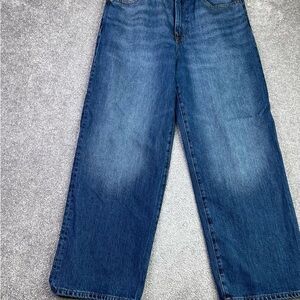 Men's Blue Wide-Leg Denim Jeans
